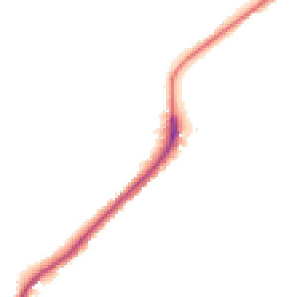 Night-time road noise heatmap for ME2 1LW