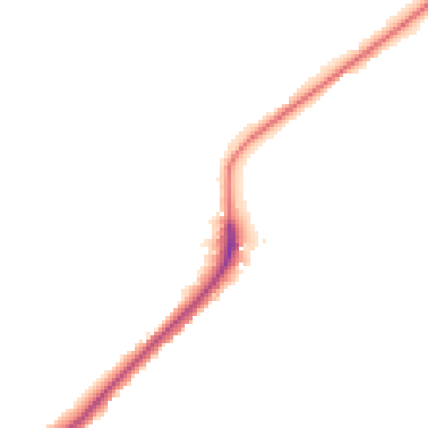 Night-time road noise heatmap for ME2 1NR