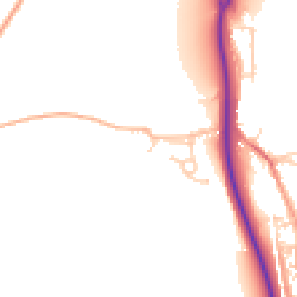 Daytime road noise heatmap for ME2 1PL