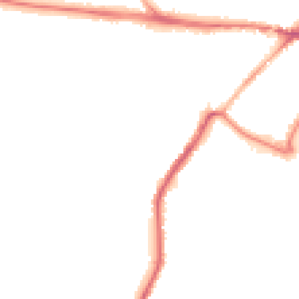 Night-time road noise heatmap for ME2 2HB