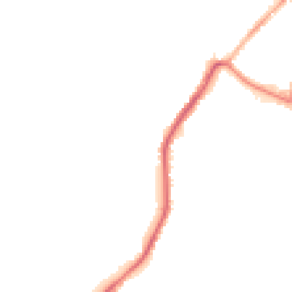 Night-time road noise heatmap for ME2 2JL
