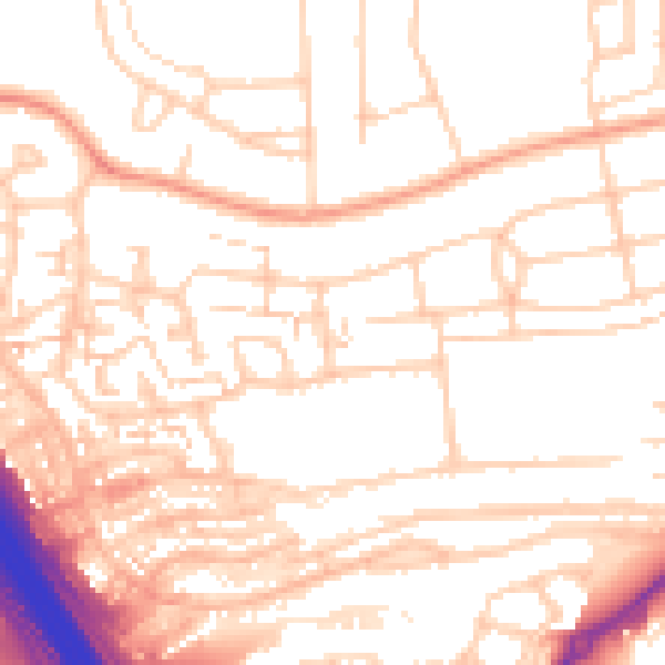 Daytime road noise heatmap for ME2 2LH