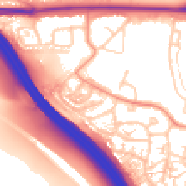 Daytime road noise heatmap for ME2 2ND