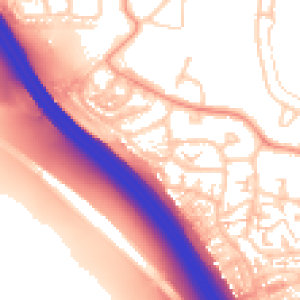 Daytime road noise heatmap for ME2 2RF