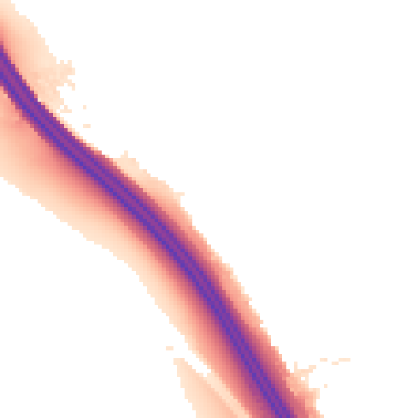 Night-time road noise heatmap for ME2 2RN