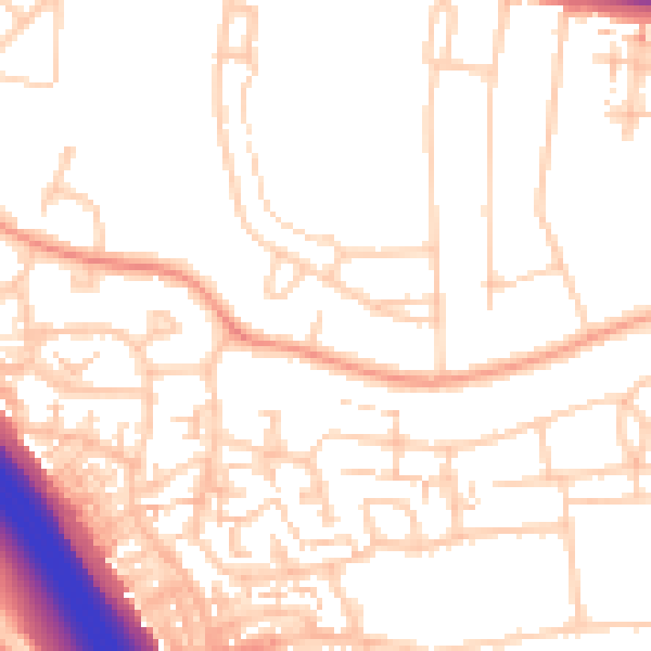 Daytime road noise heatmap for ME2 2UR
