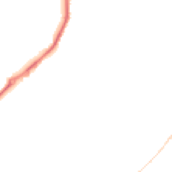 Night-time road noise heatmap for ME2 2WA
