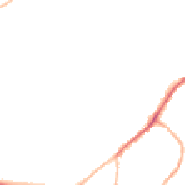 Night-time road noise heatmap for ME2 3AN