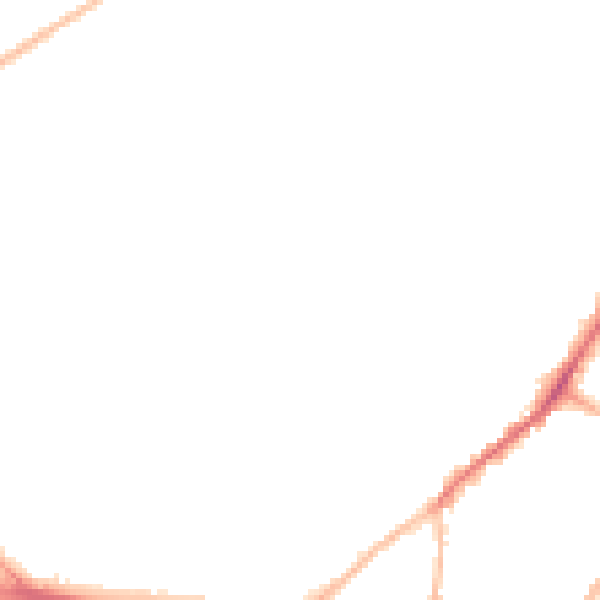 Night-time road noise heatmap for ME2 3AP