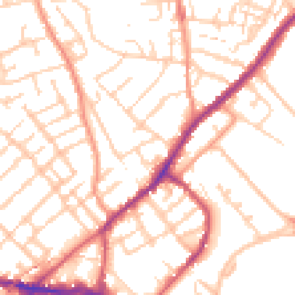 Daytime road noise heatmap for ME2 3DB