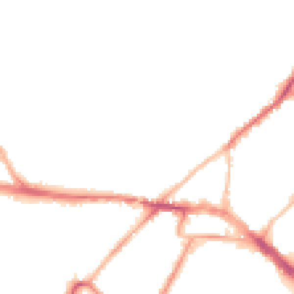 Night-time road noise heatmap for ME2 3EU