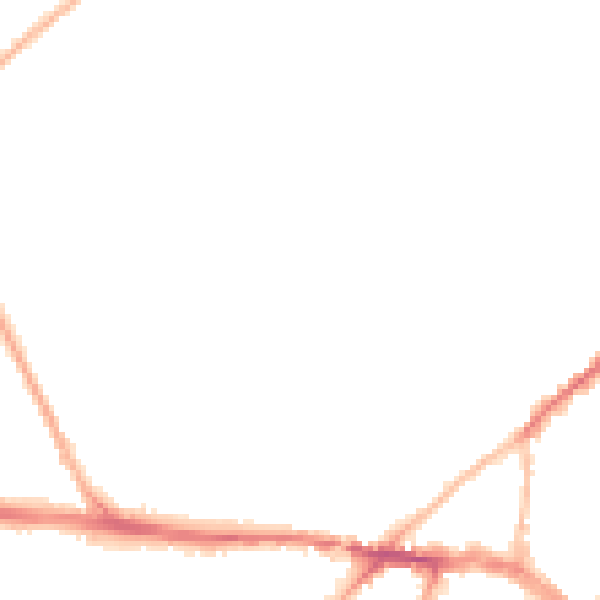 Night-time road noise heatmap for ME2 3HW