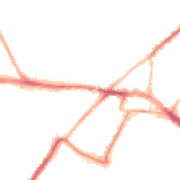 Night-time road noise heatmap for ME2 3JA