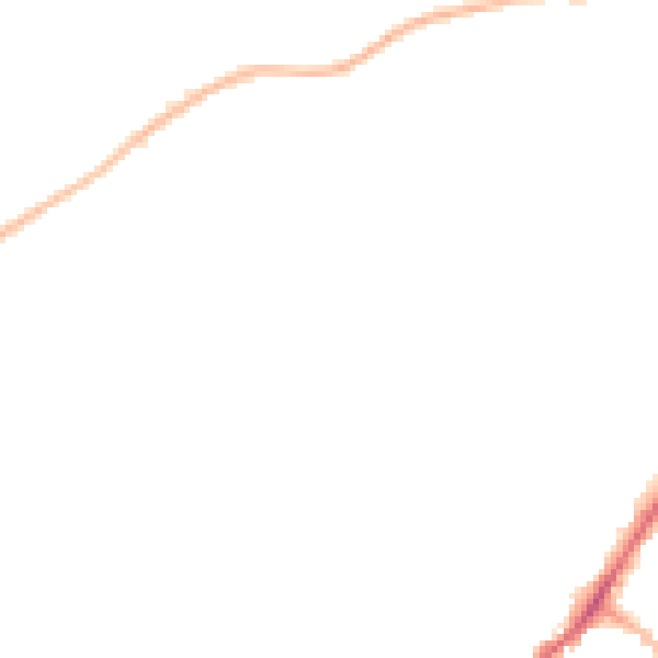 Night-time road noise heatmap for ME2 3NE