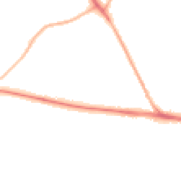 Night-time road noise heatmap for ME2 3QH