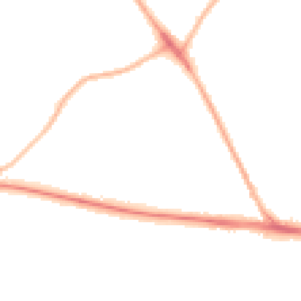 Night-time road noise heatmap for ME2 3QQ