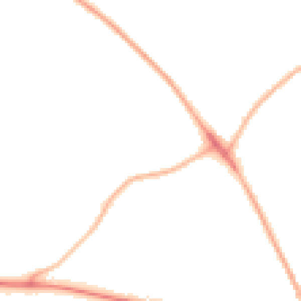 Night-time road noise heatmap for ME2 3SW