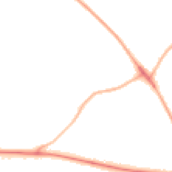 Night-time road noise heatmap for ME2 3TQ