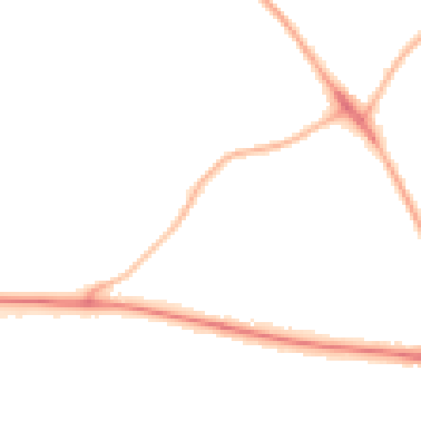 Night-time road noise heatmap for ME2 3TW