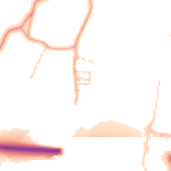 Daytime road noise heatmap for ME2 4AY