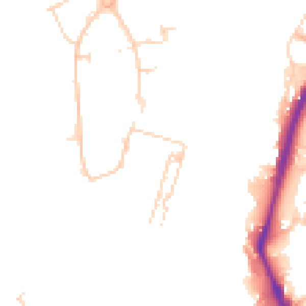 Daytime road noise heatmap for ME2 4FE