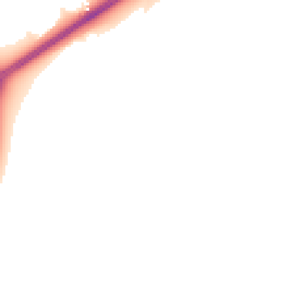 Night-time road noise heatmap for ME2 4GZ