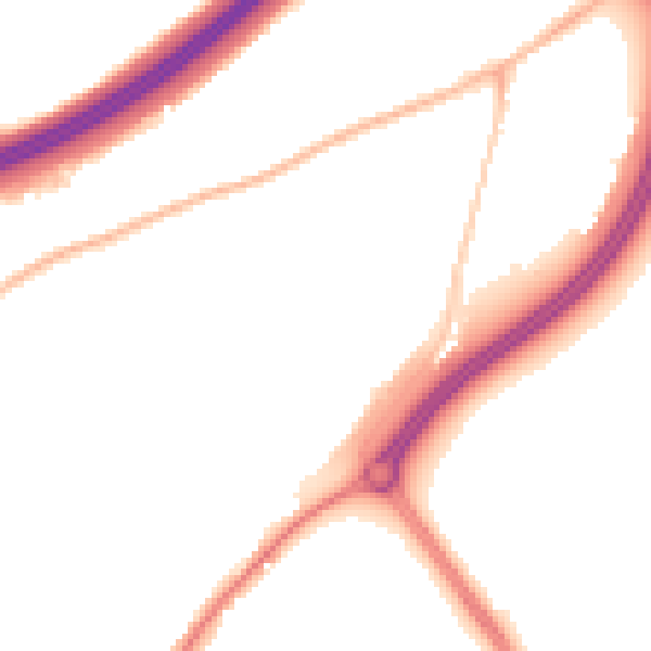Night-time road noise heatmap for ME2 4LL