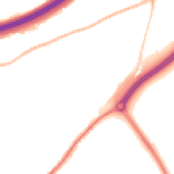 Night-time road noise heatmap for ME2 4NJ