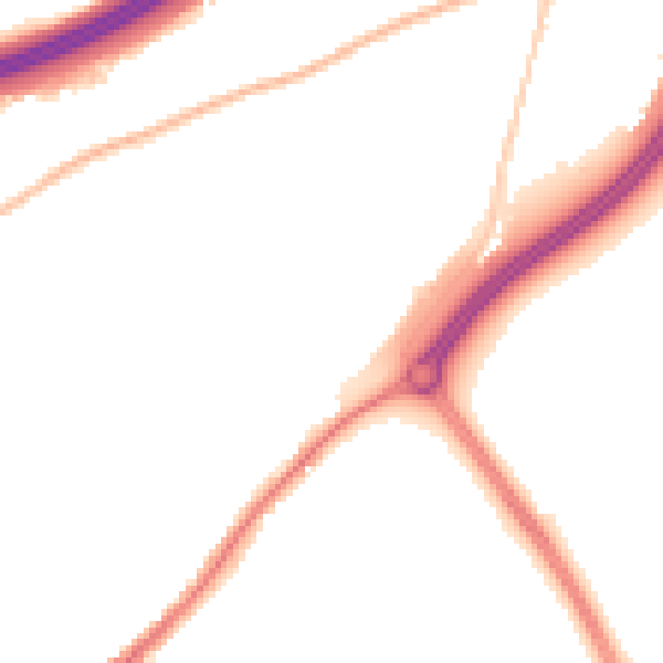Night-time road noise heatmap for ME2 4NN