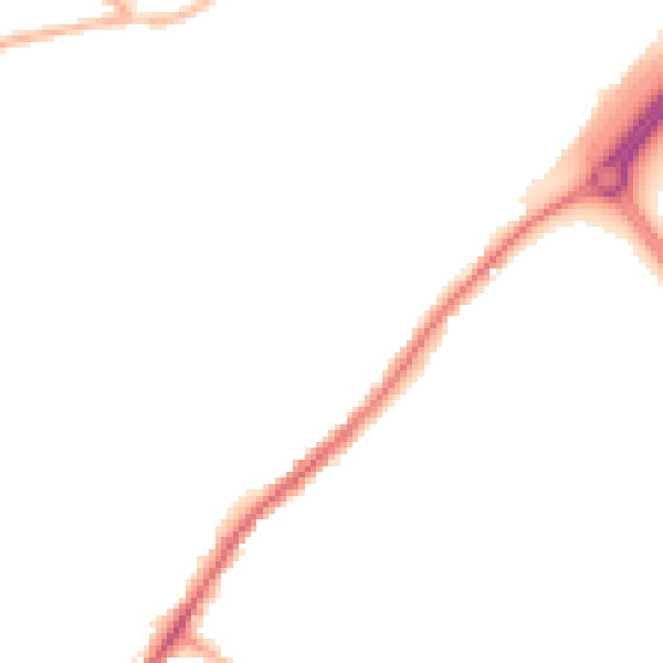 Night-time road noise heatmap for ME2 4QA
