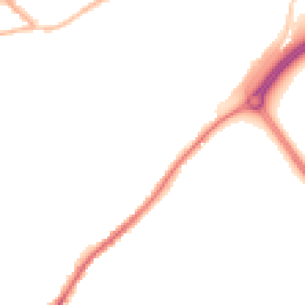 Night-time road noise heatmap for ME2 4QE