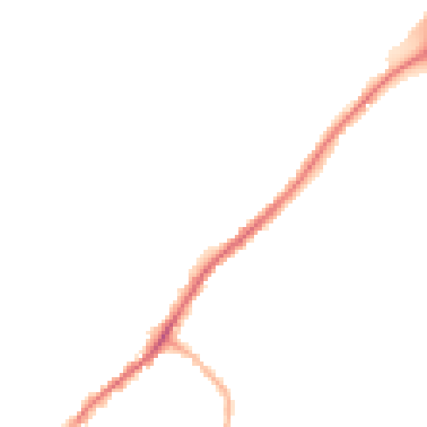 Night-time road noise heatmap for ME2 4RF
