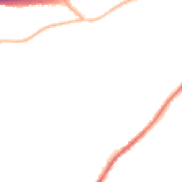 Night-time road noise heatmap for ME2 4RJ