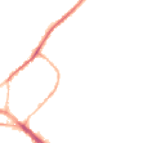 Night-time road noise heatmap for ME2 4SF