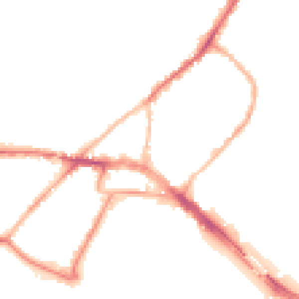 Night-time road noise heatmap for ME2 4SH