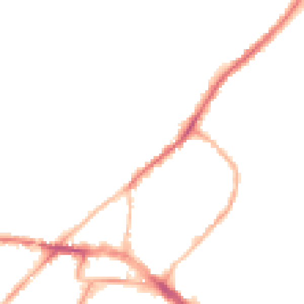 Night-time road noise heatmap for ME2 4SX