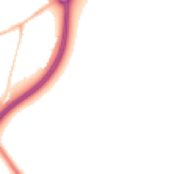 Night-time road noise heatmap for ME2 4UX