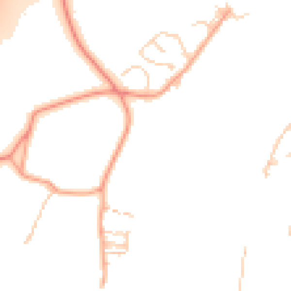 Daytime road noise heatmap for ME2 4WU