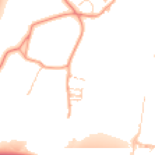 Daytime road noise heatmap for ME2 4XG