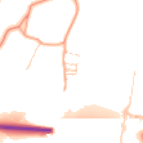 Daytime road noise heatmap for ME2 4XJ