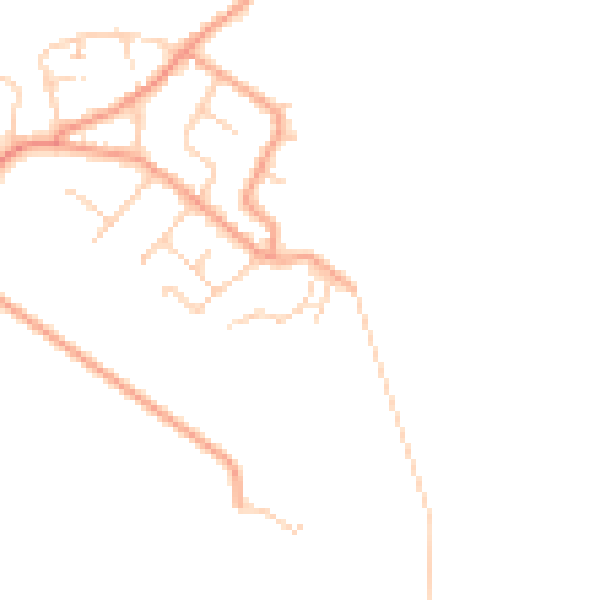 Daytime road noise heatmap for ME3 0AP