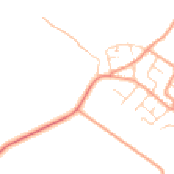 Daytime road noise heatmap for ME3 0AY