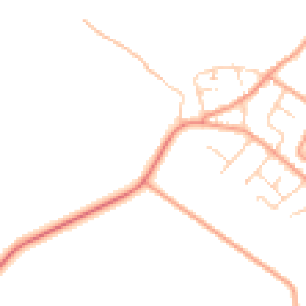 Daytime road noise heatmap for ME3 0AZ