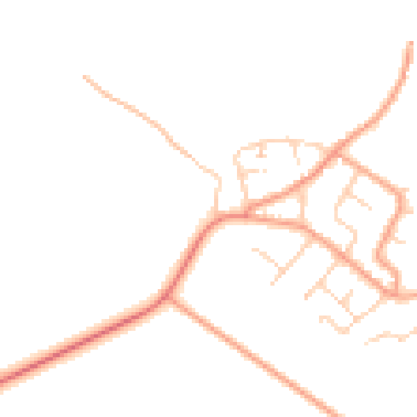 Daytime road noise heatmap for ME3 0BA