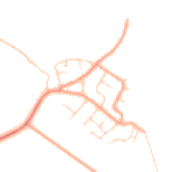 Daytime road noise heatmap for ME3 0BH