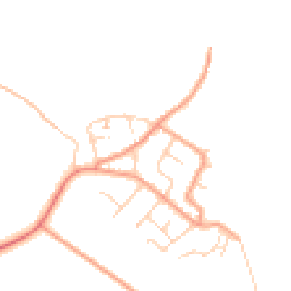 Daytime road noise heatmap for ME3 0BL