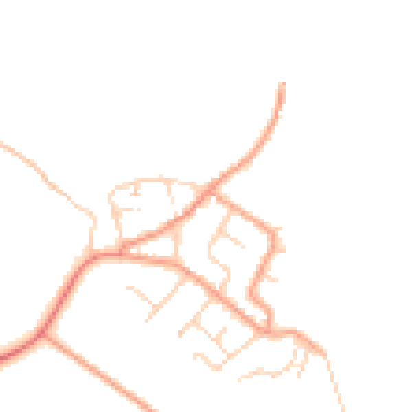Daytime road noise heatmap for ME3 0BN