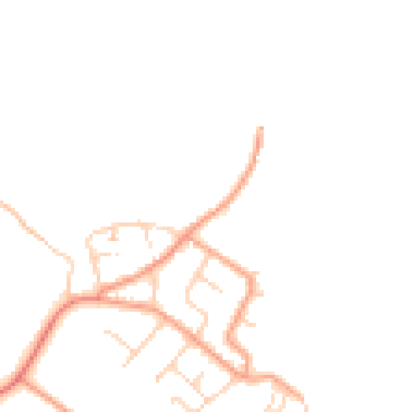 Daytime road noise heatmap for ME3 0BS
