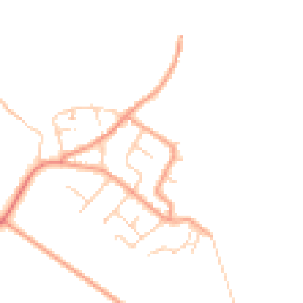 Daytime road noise heatmap for ME3 0BX