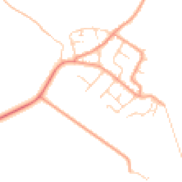 Daytime road noise heatmap for ME3 0DA